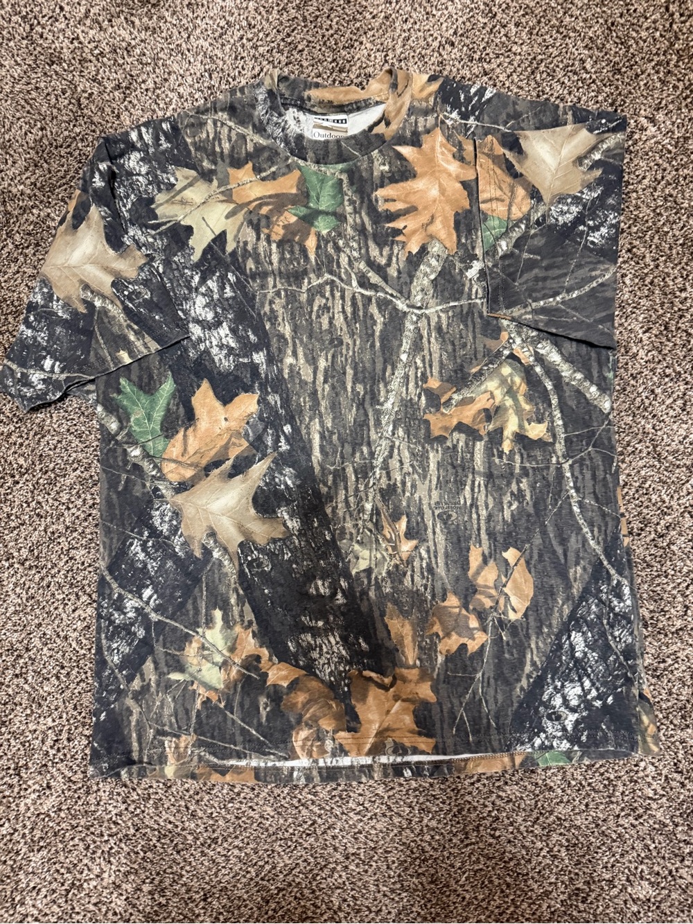 Jerzees Camouflage Short Sleeve Tee in Brown, Green, Black